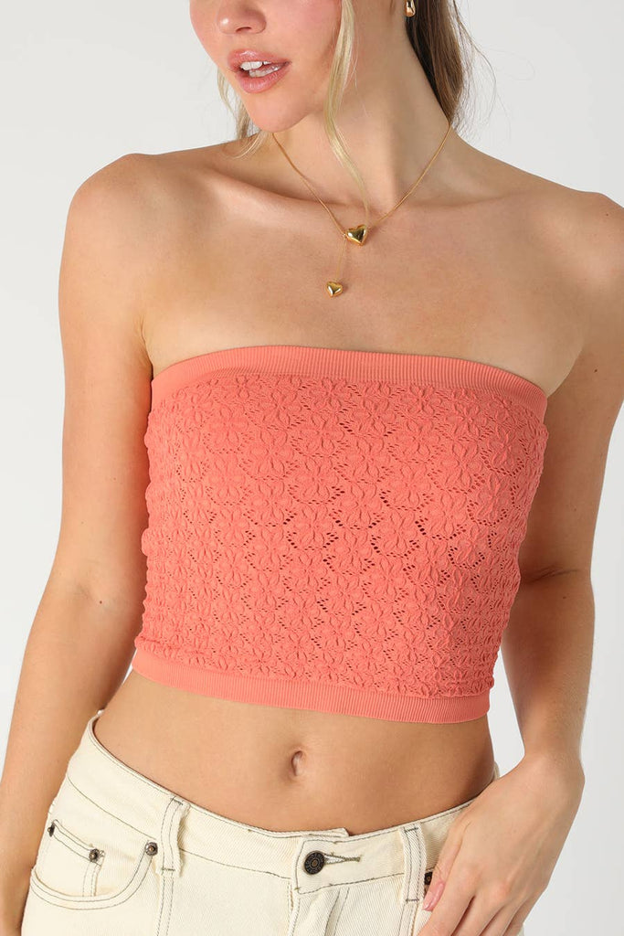 Floral Lace Tube Top – Zaydie Co