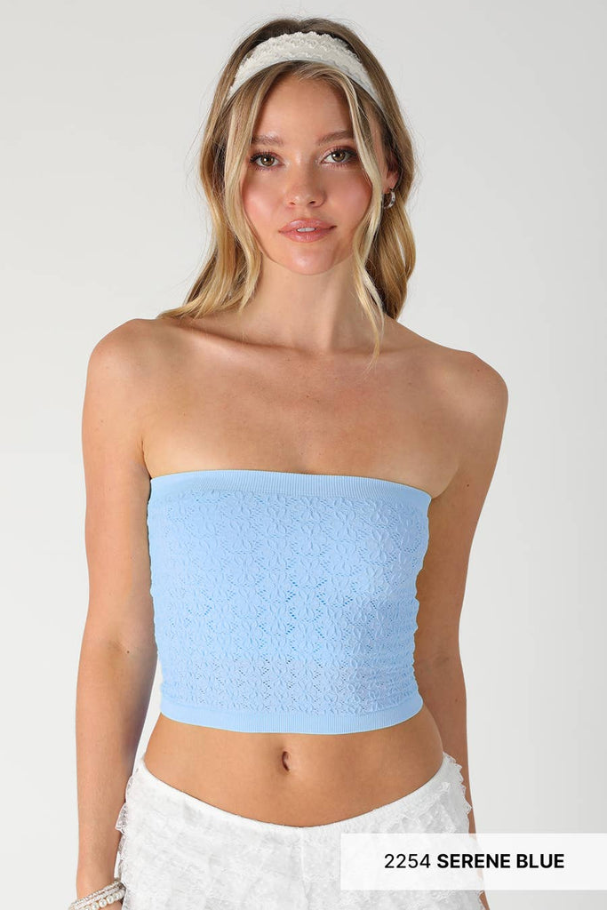 Floral Lace Tube Top – Zaydie Co