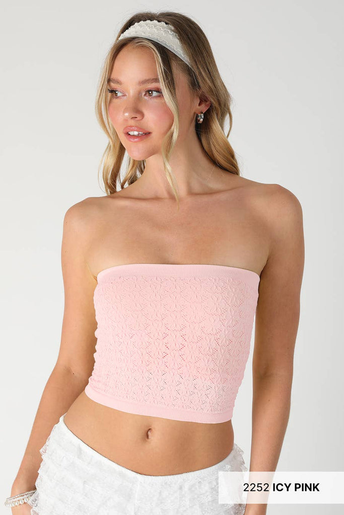 Floral Lace Tube Top – Zaydie Co