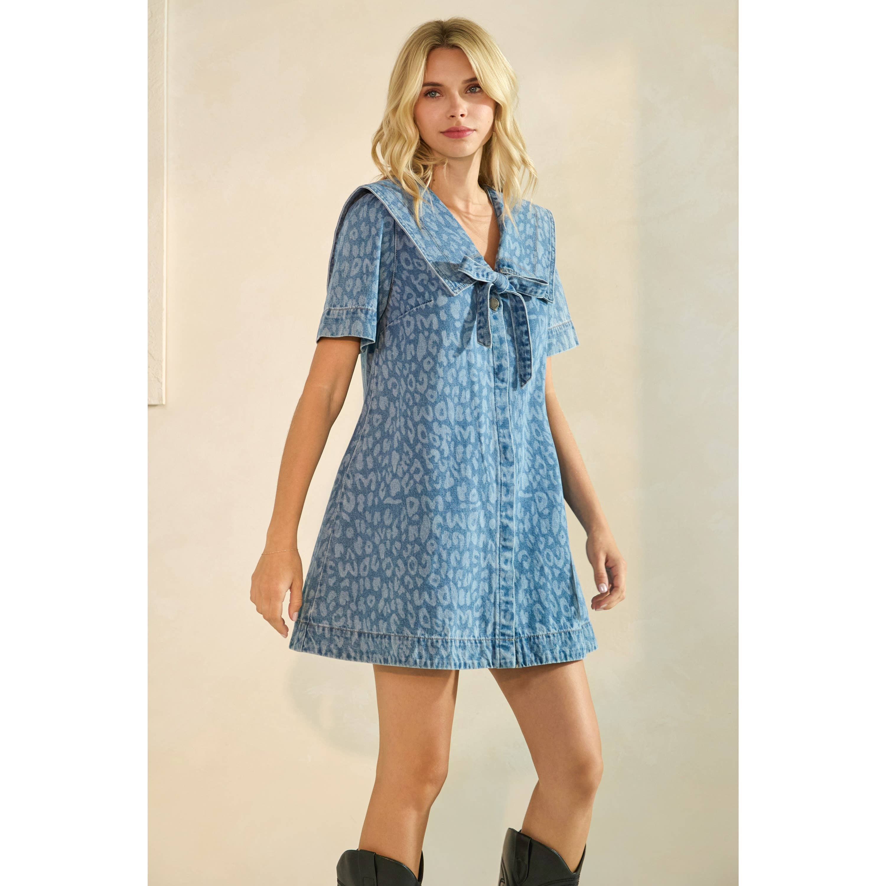 The Abby Denim Dress Large The Abby Denim Dress Large