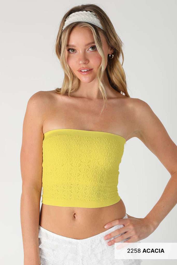 Floral Lace Tube Top – Zaydie Co